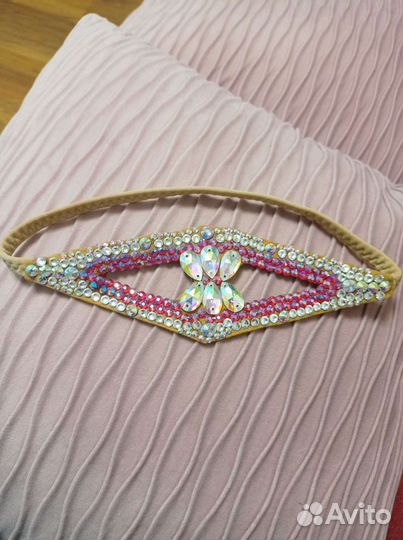 Повязка на голову со стразами