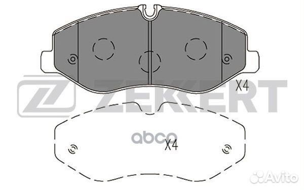 Колодки торм. диск. передн. MB V-Class (W447) 1