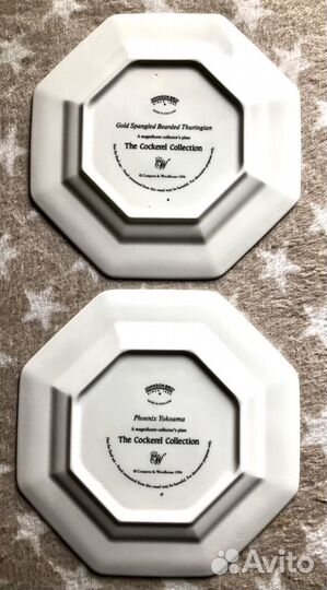 Петушки и курочки коллекц тарелки Англия