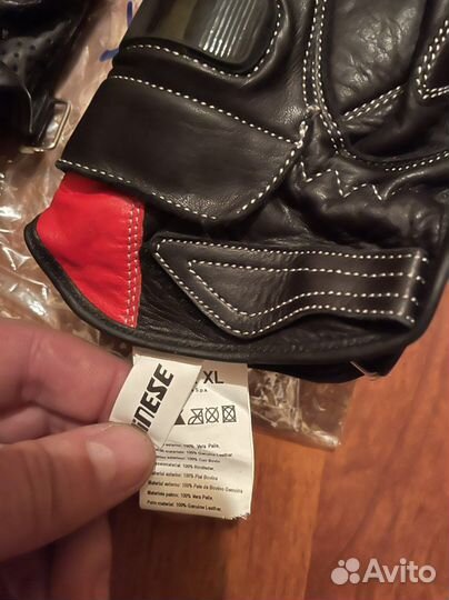 Мото перчатки Dainese Guanto 4 Stroke Evo крас-чер