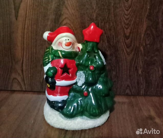 Новогодний набор. Подсвечники. Керамика. 3 штуки