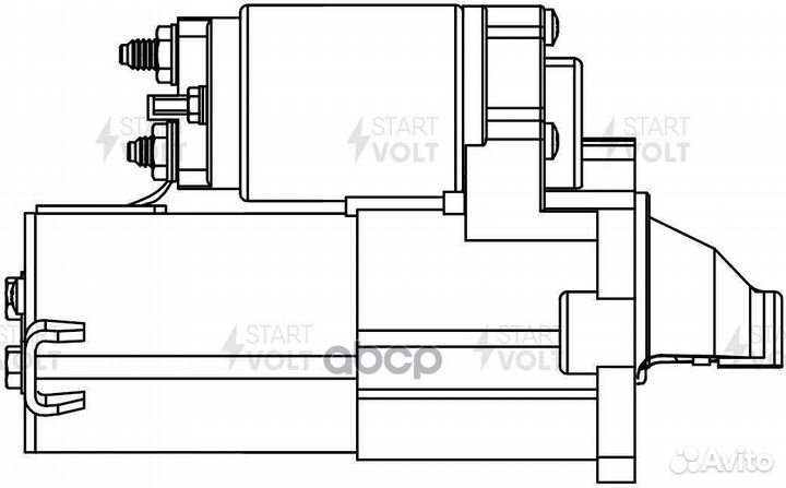 LSt 2722 стартер 12V 1,1kw Chery 1.1i QQ6 06