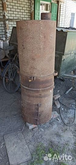 Печь для бани из 530 трубы