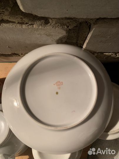 Блюдце гигант лфз.Розетка Вербилки.крышка Довбыш