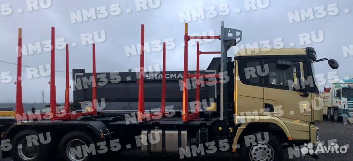 Лесовоз на базе шасси Shacman SX32586T384C 6x4