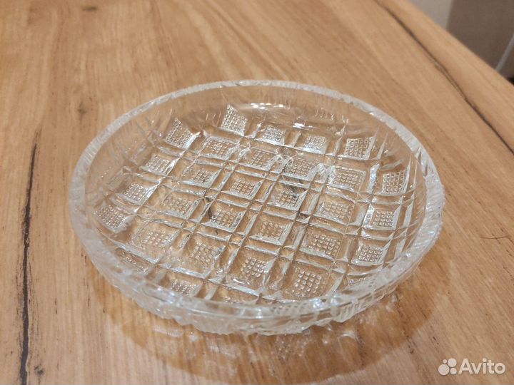 Тарелка хрусталь