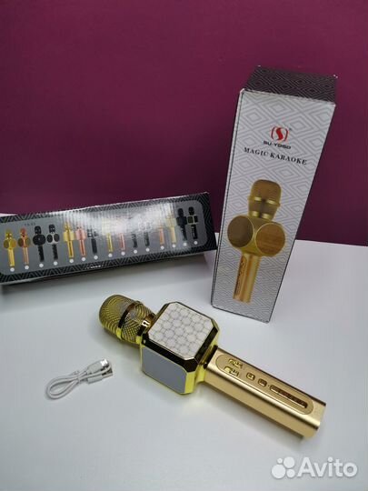 Беспроводной микрофон для караоке с колонкой