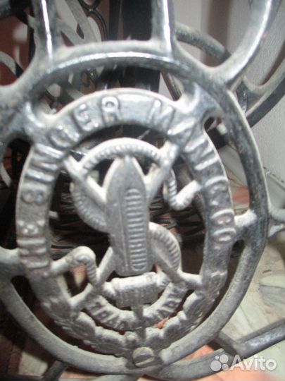 Станина чугунная и швейная машина singer 19 век