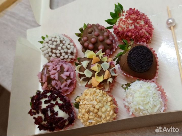 Клубника в шоколаде от 9 шт за 1.5 часа