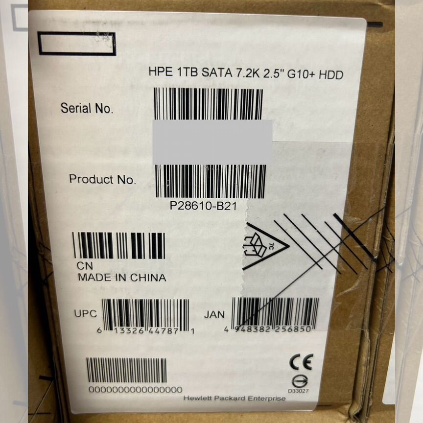 [P28610-B21] Жесткий Диск Hp 1tb Sata P28610-B21 G10+ G11