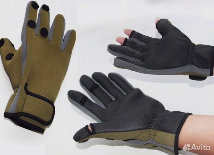 Теплые водопроницаемые перчатки. Охота, рыбалка