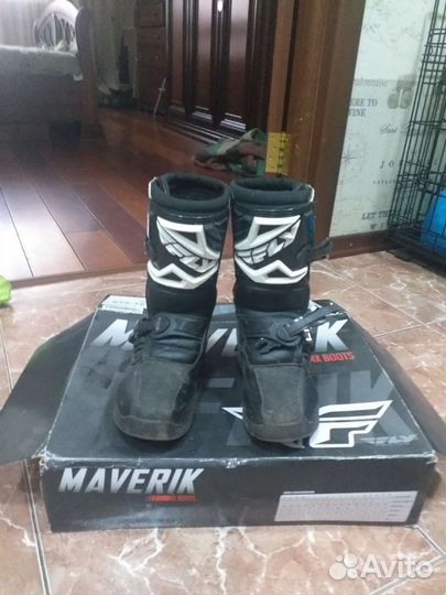 Мотоботы кроссовые детские