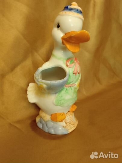 Карандашница утка фарфор