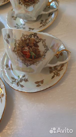 Чайные пары Мадонна ГДР kahla и Полтавский СССР