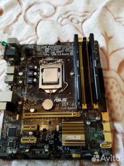 Процессор+материнская плата+ память 16 гиг