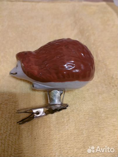 Бронь Ёлочная игрушка СССР ёжик