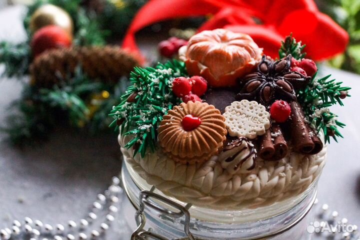 Баночки с декором из полимерной глины