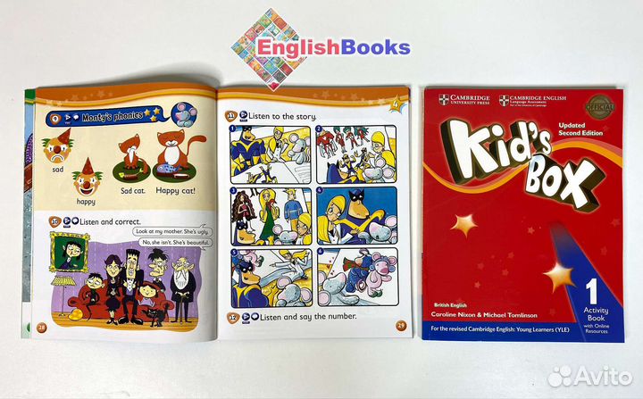 Kids box 1 2ed комплект (PB,AB,CD) новые в плёнке