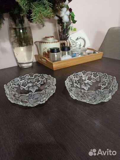 Конфетница2 салатника, Walther-Glas, Германия