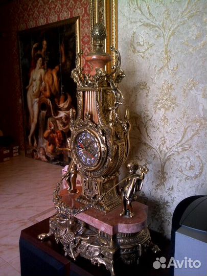 Каминный набор. Бронза