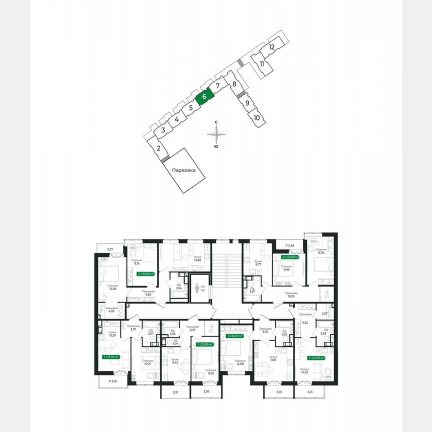 1-к. квартира, 36,1 м², 8/8 эт.
