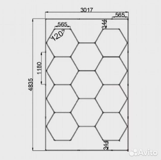 Освещение LED линейные светильники PC-02003