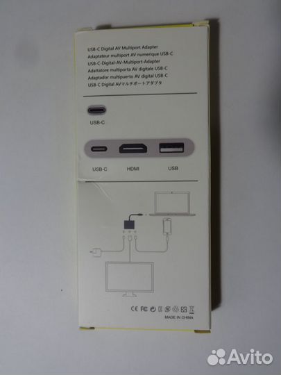 3 в 1 USB C Hub Type C to hdmi 4K hdtv USB 3.0 Typ