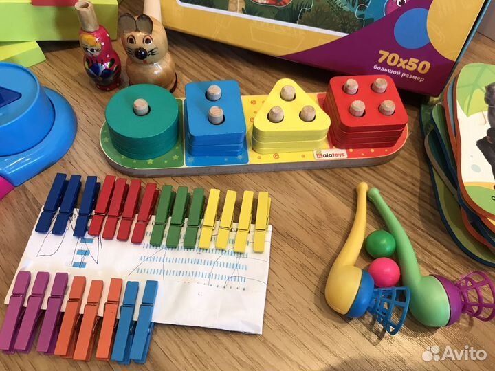 Игрушки пакетом для детей от 1 года