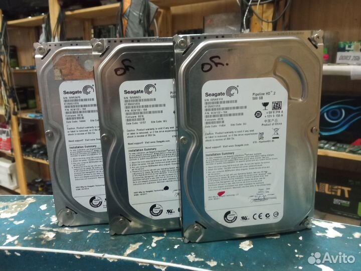 Жесткие диски Seagate 500GB