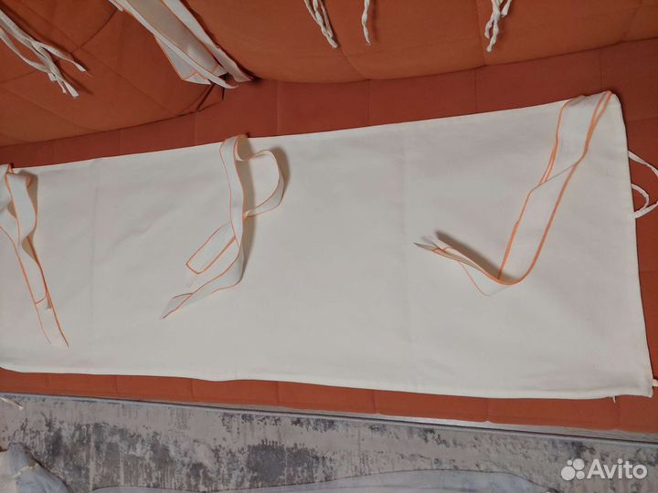 Бортики в кроватку + Балдахин(новый)