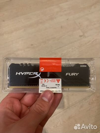 Оперативная память ddr4 hyperx fury 16gb