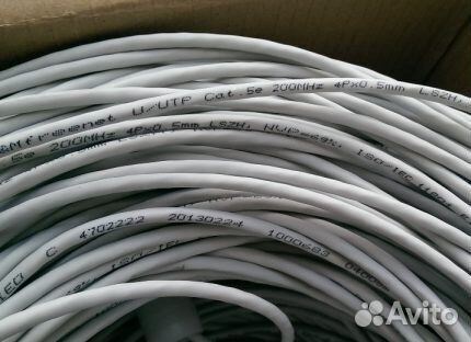 Обжатая витая пара 1 2 3 4 5 6 метров