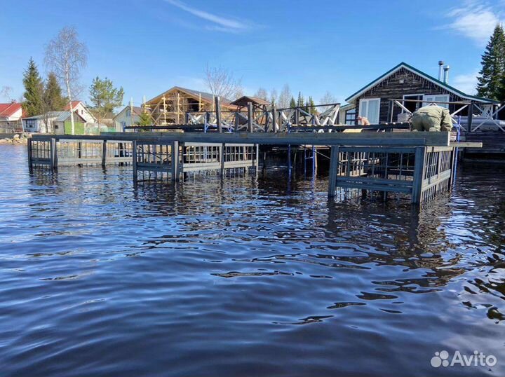 Пирс, причал, монтаж демонтаж на воде