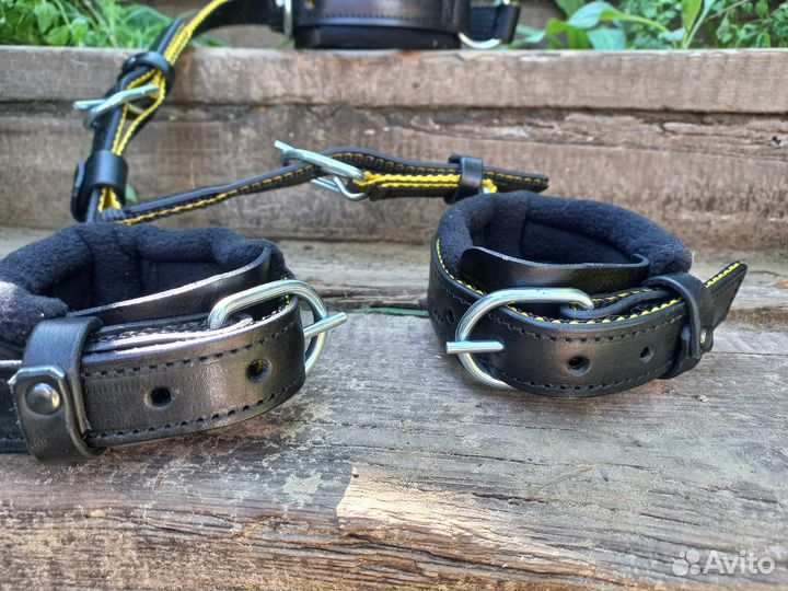 Кожаные путы и треноги для лошади