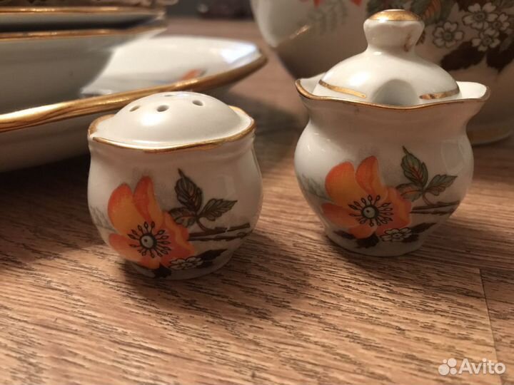 Набор столовой посуды супница и тарелки