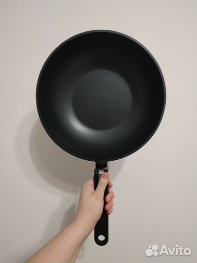 Сковорода вок Rondell RDA-1723 с крышкой 30см