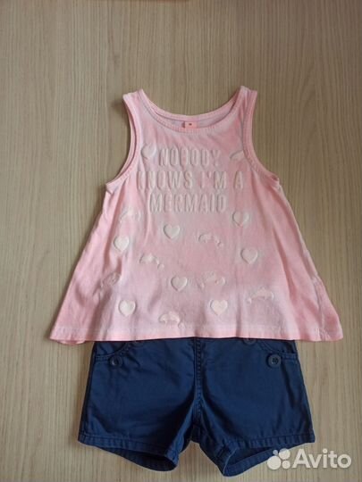 Шорты и футболки mothercare 92-98