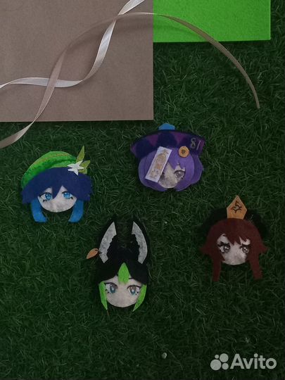 Значки ручной работы геншин