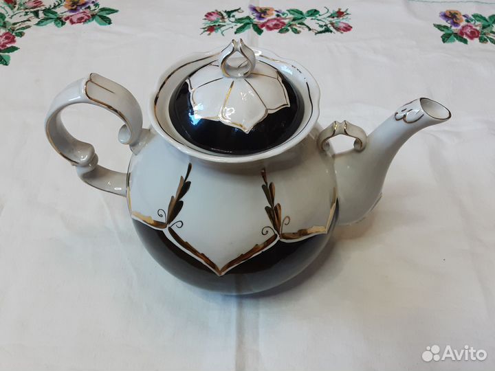 Большой заварочный доливной чайник СССР