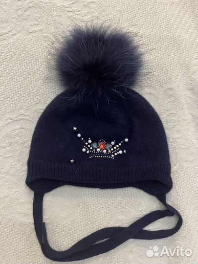 Комплект шапка и шарф для девочки 3 лет