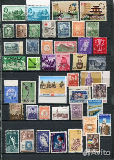Почтовые марки стран мира 44 шт
