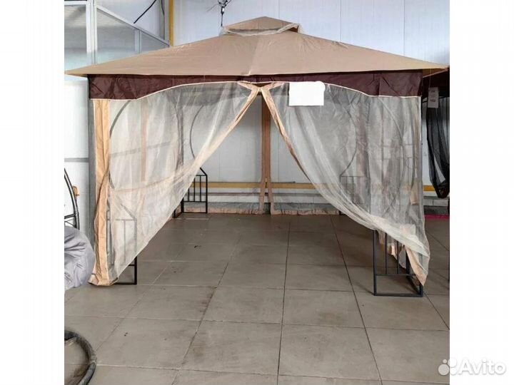 Беседка шатер 300х300 см с москитной сеткой