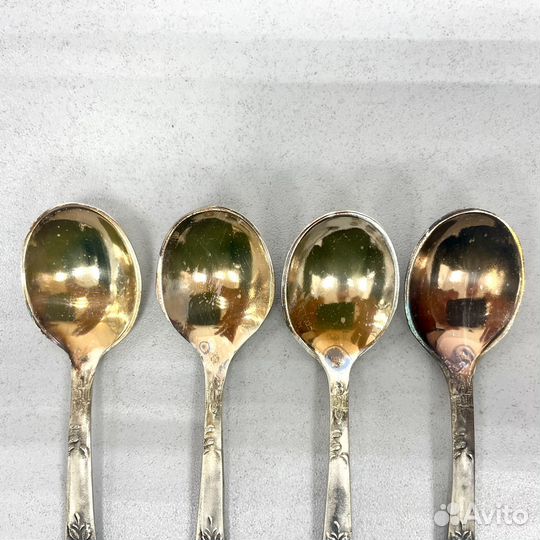 Набор кофейных ложек зlш мельхиор СССР