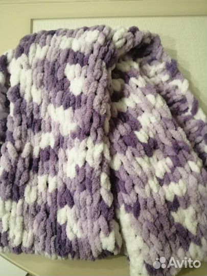 Уютный шарф ручной вязки