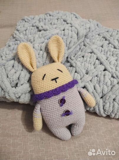 Плед детский плюшевый