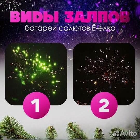 Салют фейерверк Е-ёлка