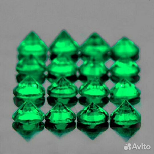 Гранат натуральный 1,15Ct 80шт 1,3мм VVS Цаворит