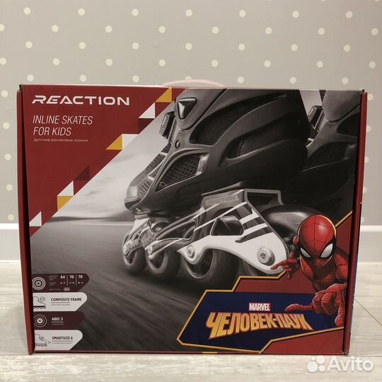 Ролики детские Reaction, сумка, защита