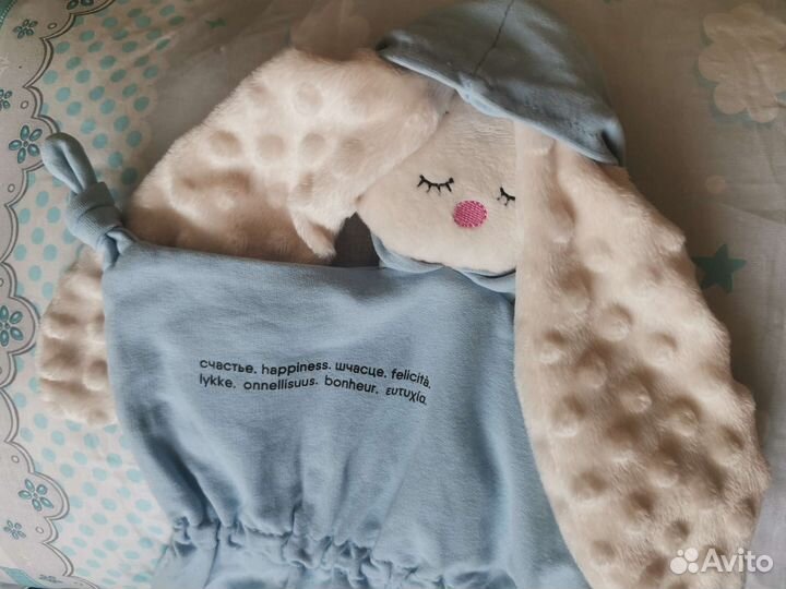 Игрушка зайка комфортер мякиши