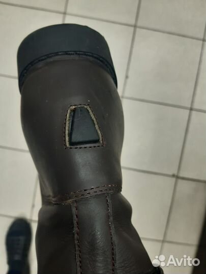 Саоги для конного спорта женские зимние кожаные